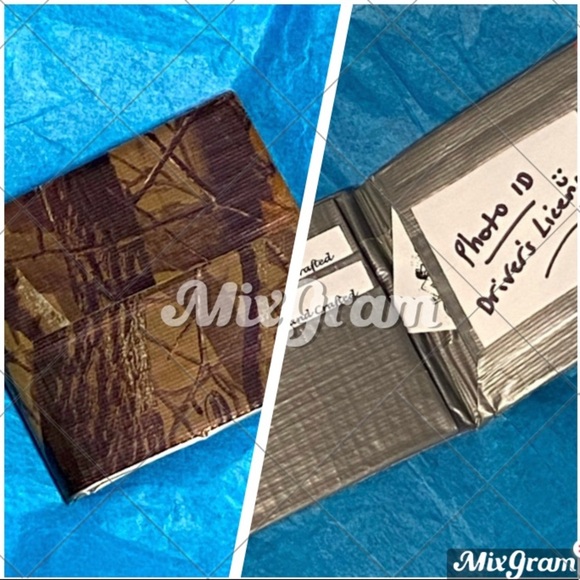 🟢5/$25 𝑯𝒂𝒏𝒅𝒎𝒂𝒅𝒆 Camouflage Duct Tape Wallet - Picture 6 of 9